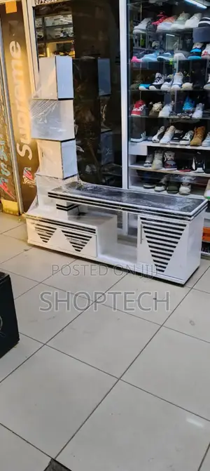 *TV Stand With Side Decor Stand Available