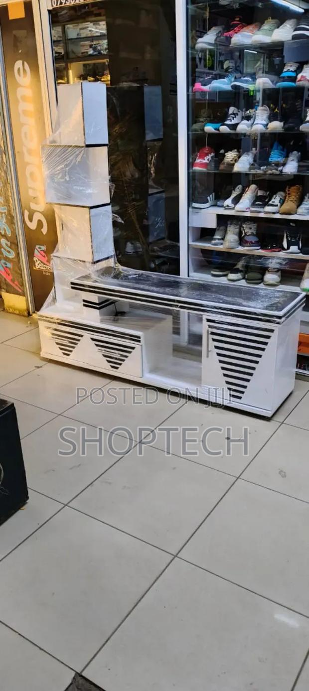 *TV Stand With Side Decor Stand Available