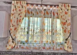 Matching Kitchen Fruit Themed Sheer and Curtain