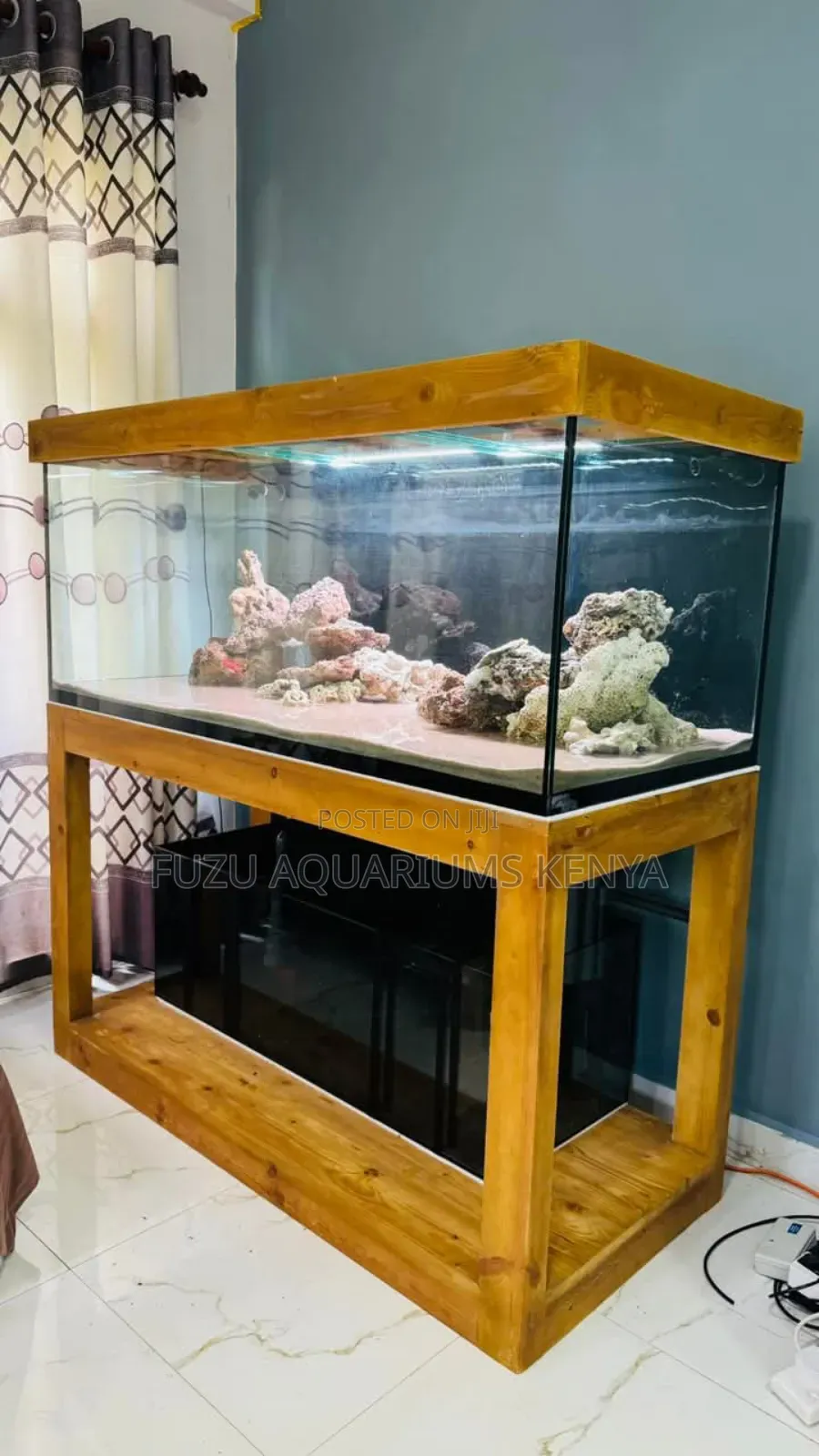 Aquarium With Hardwood Finish