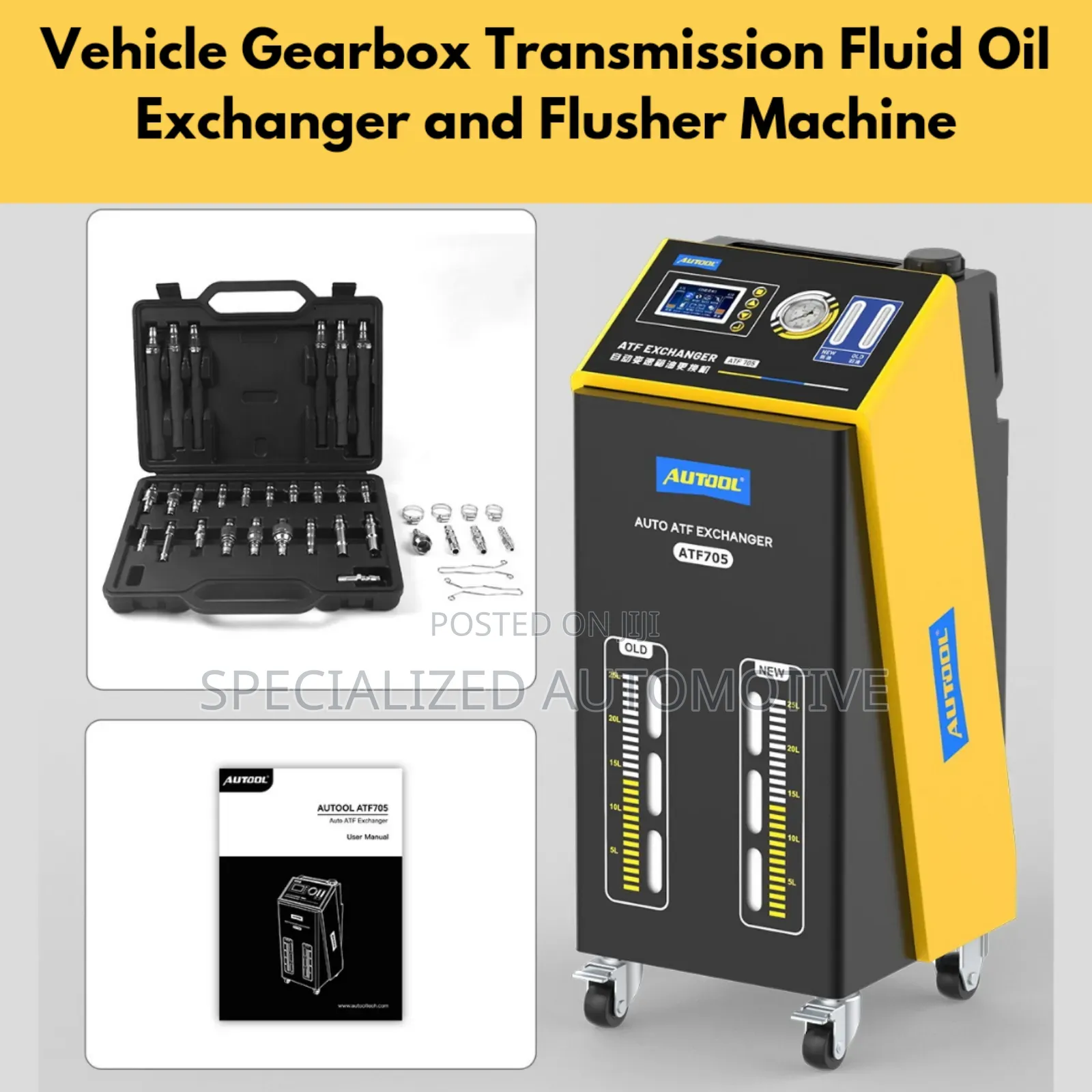Vehicle Transmission Fluid Oil Exchanger Flush Cleaning