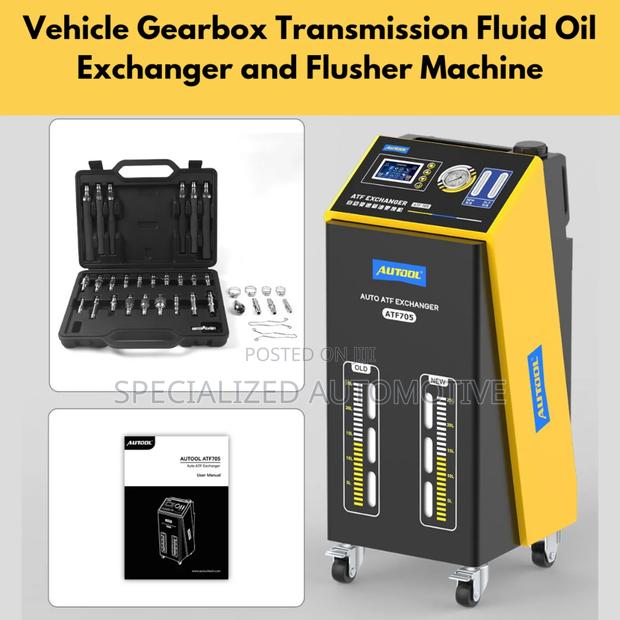 Vehicle Transmission Fluid Oil Exchanger Flush Cleaning