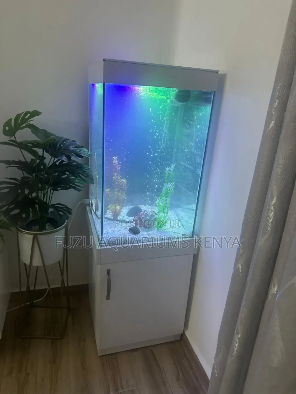 Tall Aquarium Fish Tank With Storage Cabinet