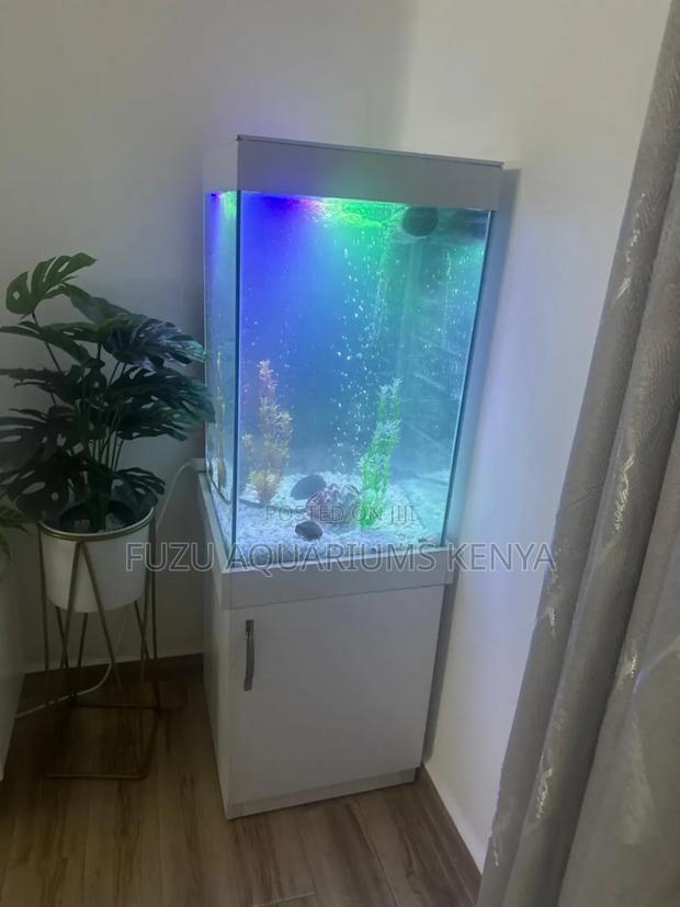 Tall Aquarium Fish Tank With Storage Cabinet