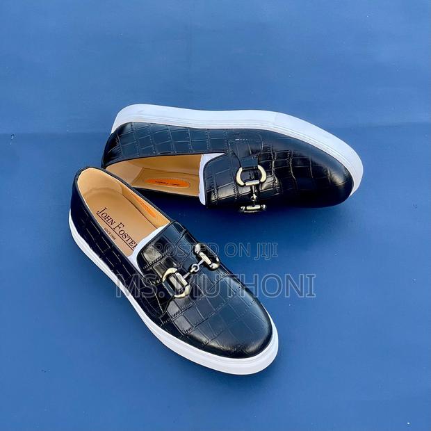 John Foster Leather , White Soles Casuals for Men 38-45 - thumbnail 4