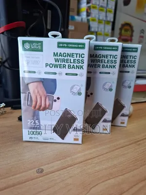 Light Wave Magnetic Wireless Powerbank 10000mah 22.5 W