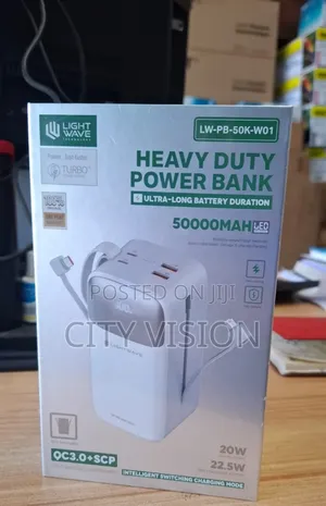 Lightwave Heavy Duty Powerbank 50000mah