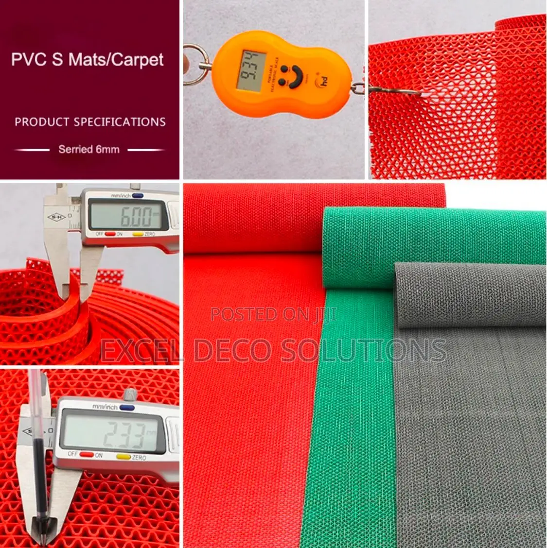 Strong Grip Safety PVC Mat