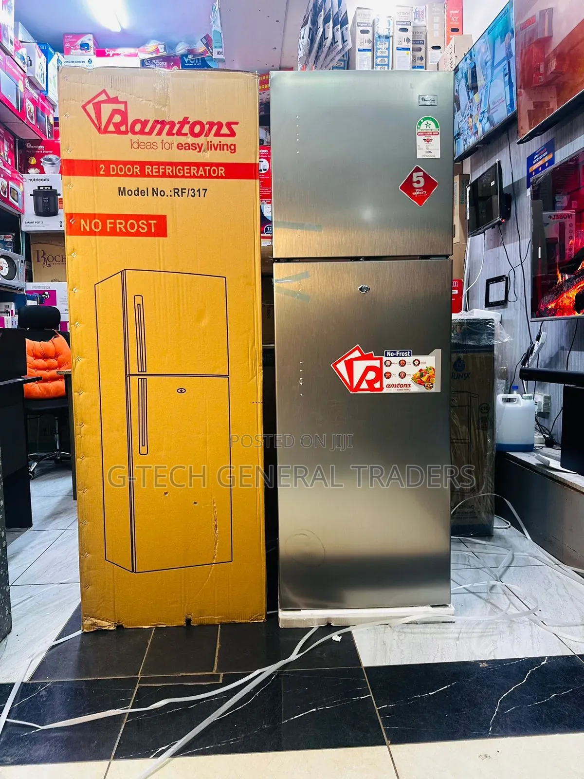 Ramtons RF/317 Non-Frost 243l Double Door Refrigerator