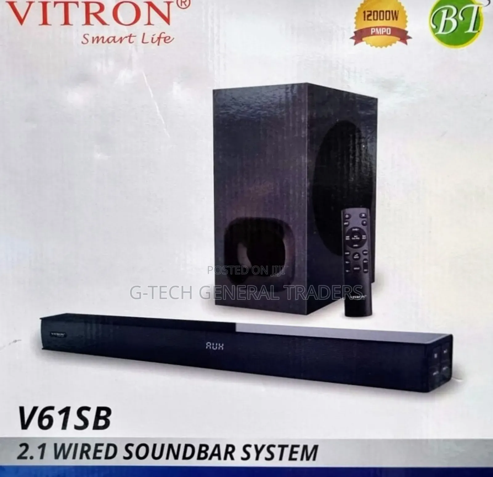 Vitron V61SB 2.1 Wired Soundbar 12000w