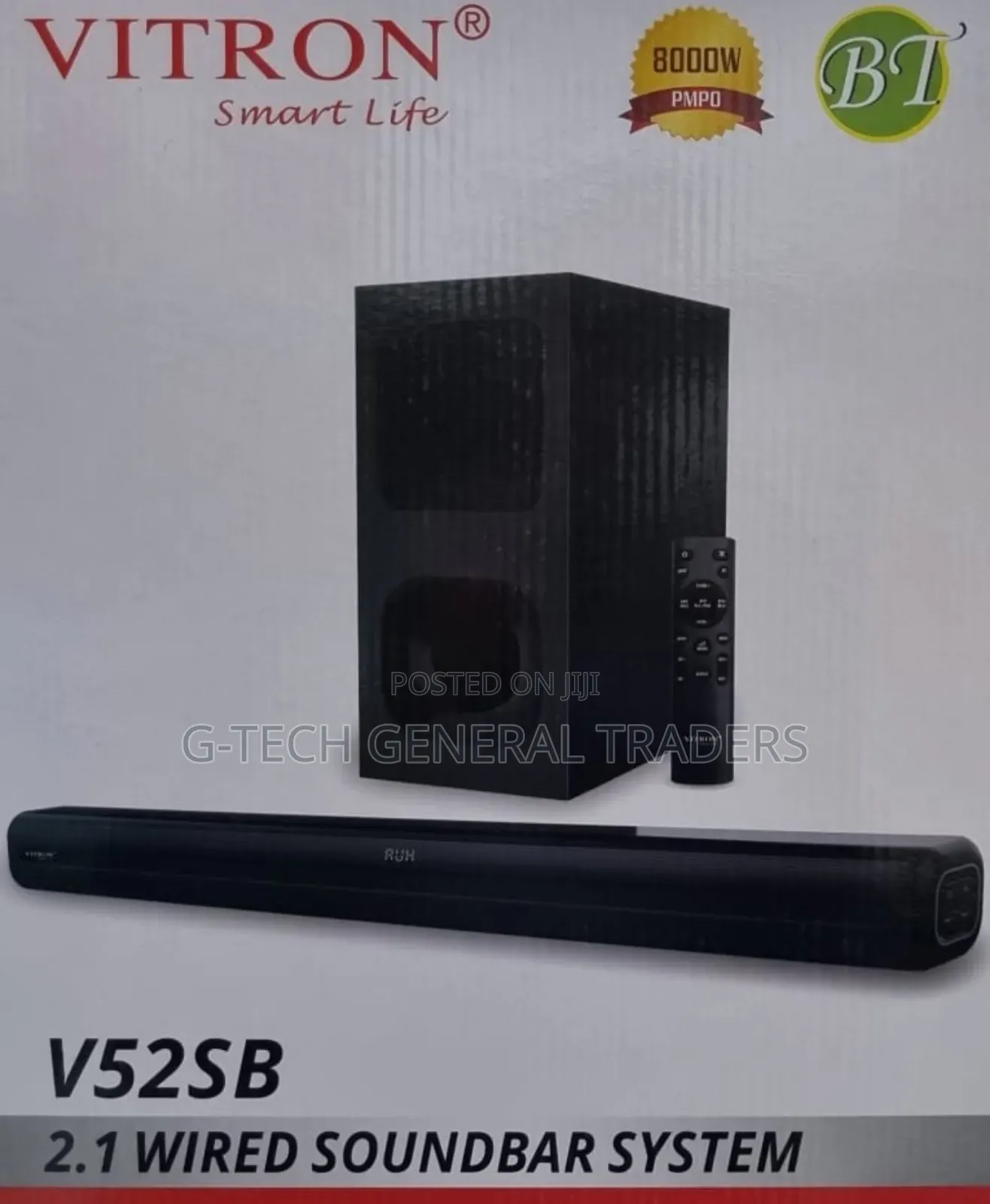 Vitron V52SB 2.1 Wired Soundbar System 8000w