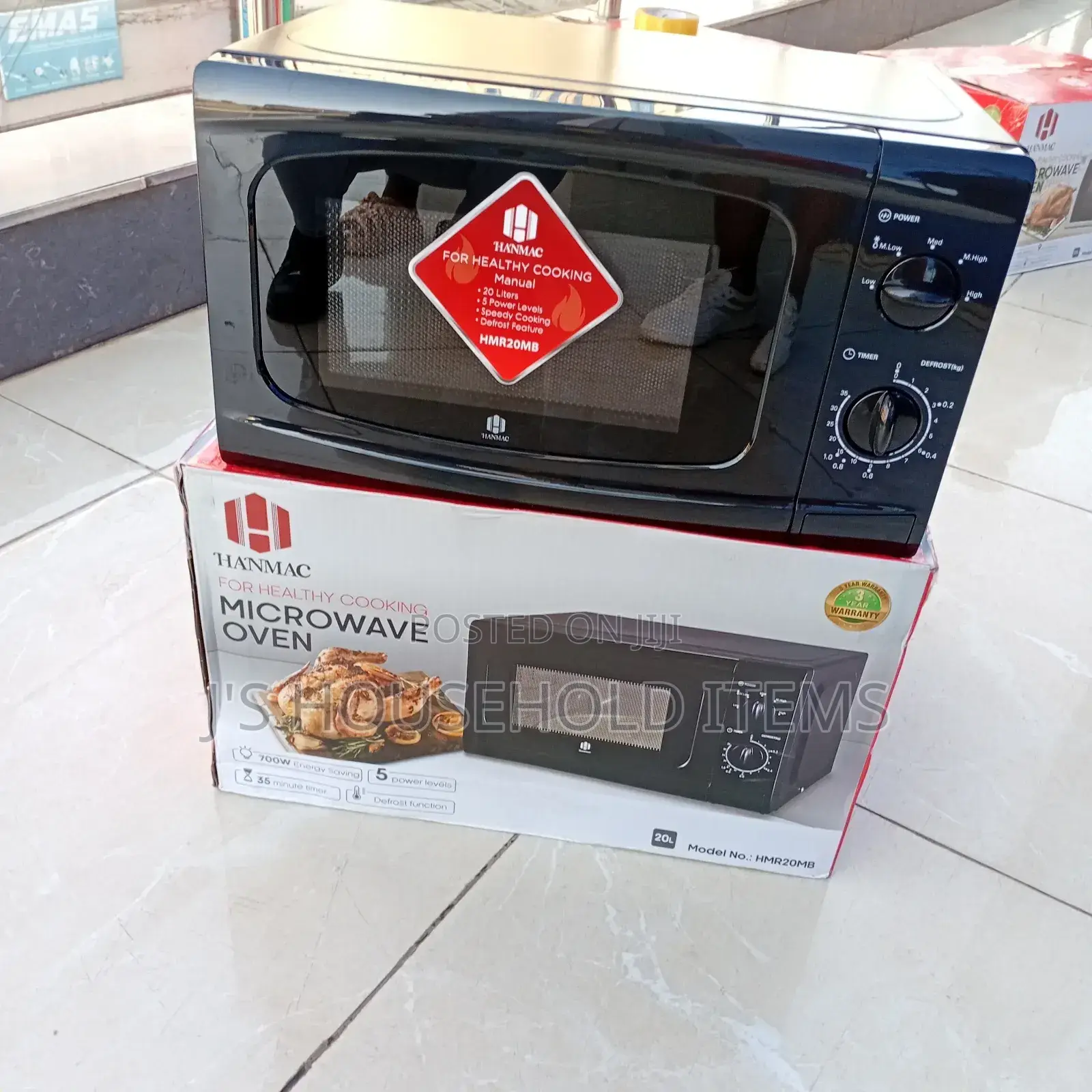 Hanmac 20l Manual Black Microwave