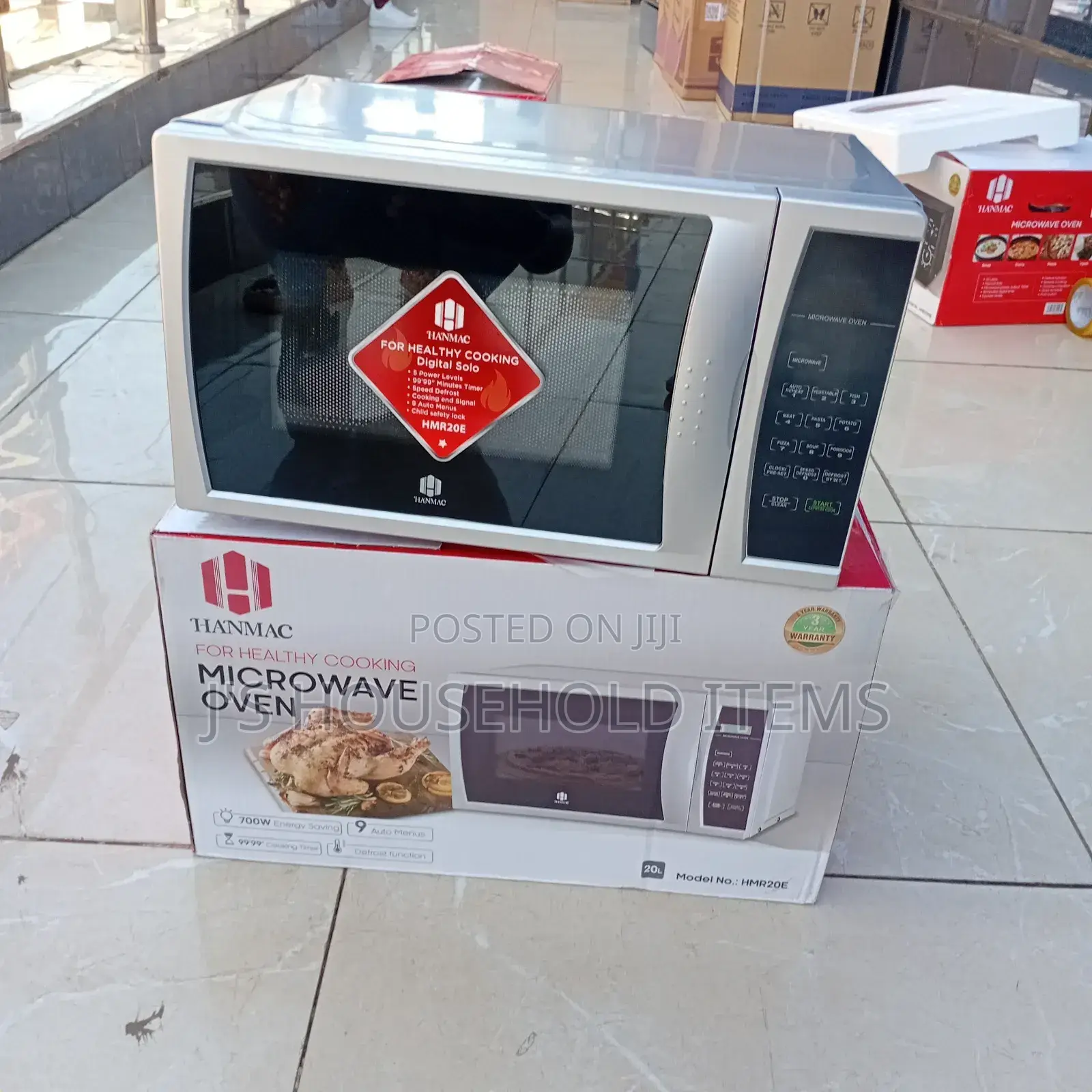 Hanmac Digital Solo Silver 20l Microwave