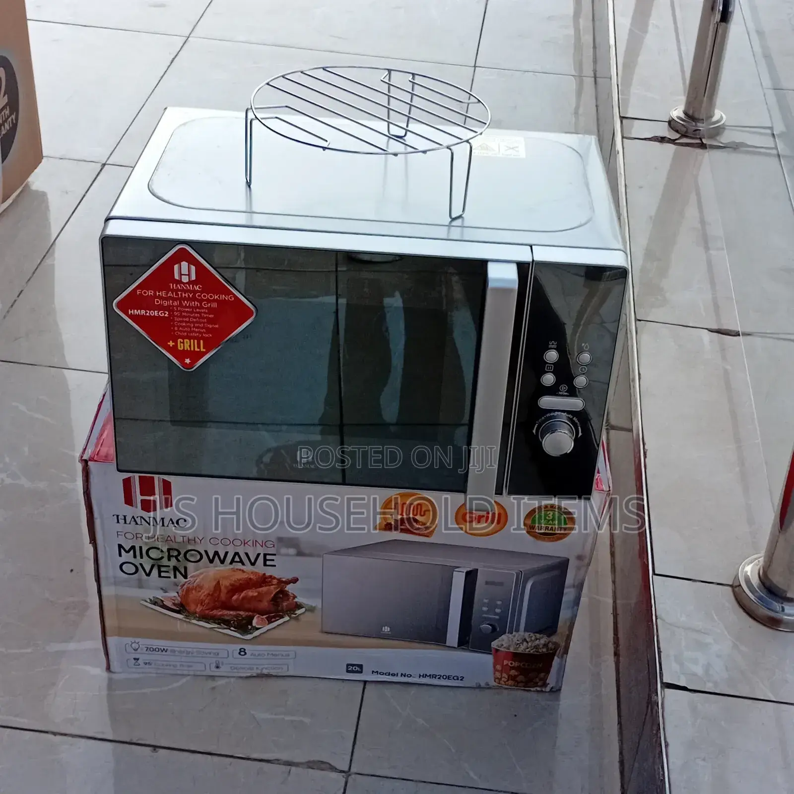20l Hanmac Microwave With Grill Pull Handle