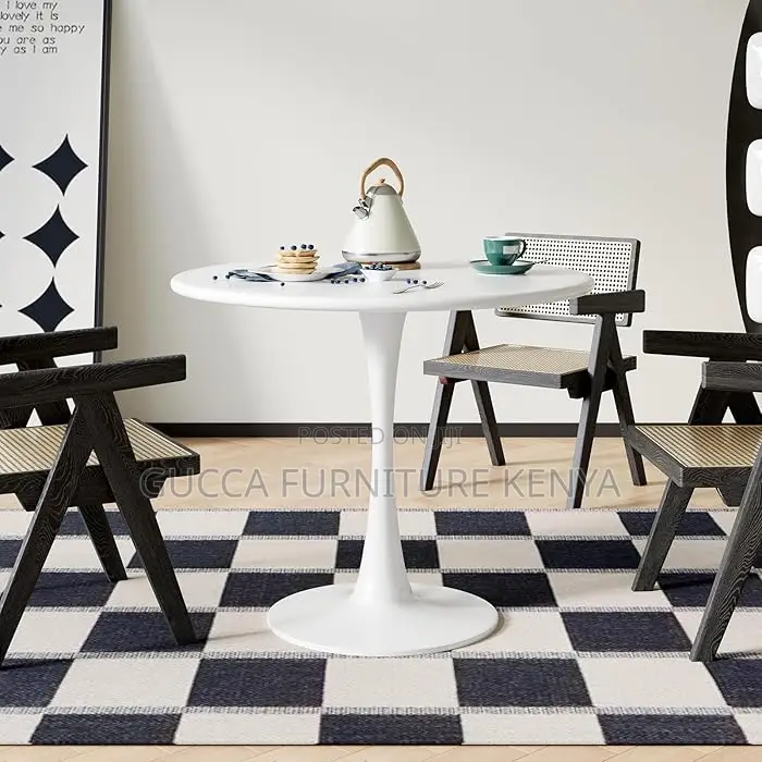 Dining Tables: Mid Century Modern Round Dining Table
