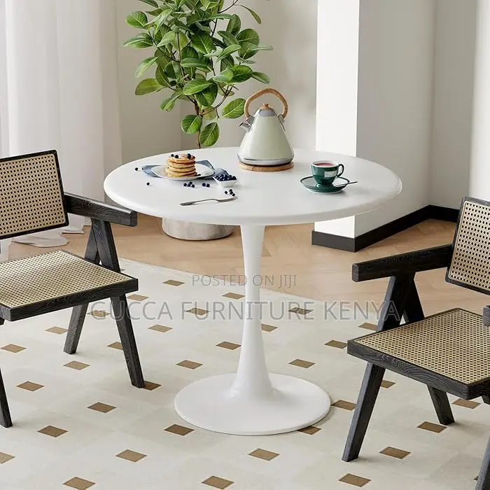 Dining Tables: Mid Century Modern Round Dining Table