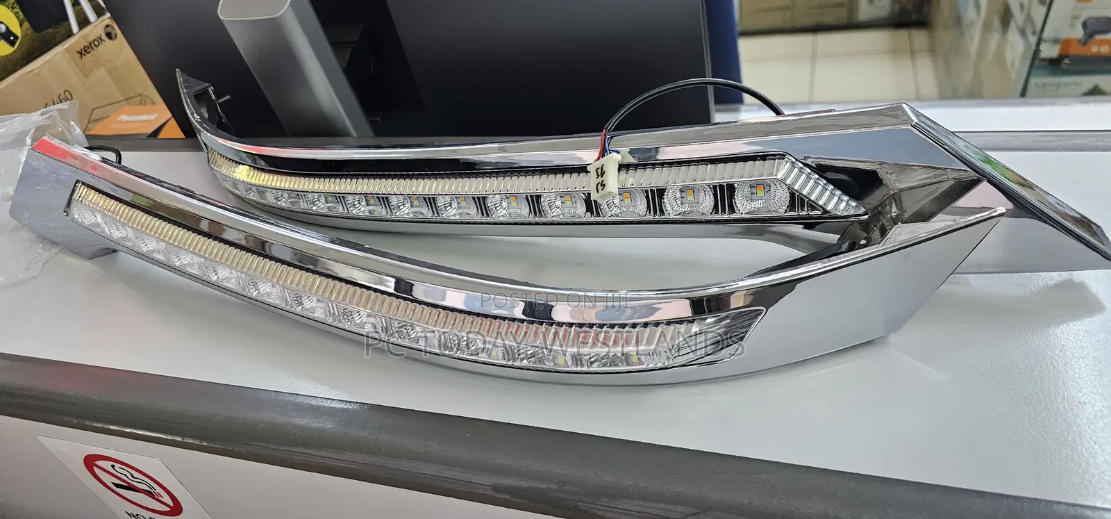 Toyota Vellire DRL Lights With Chrome Cover