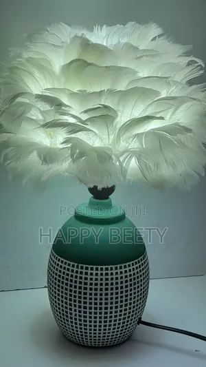 Crystal Feather Table Lamp/Bedside Lamp