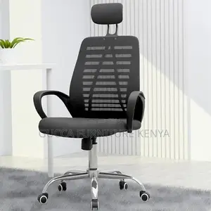 Office Chairs: Ergonomic Headrest Mesh Task High Back Chair