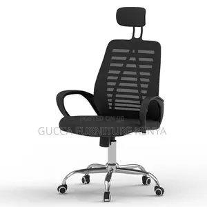 Office Chairs: Ergonomic Headrest Mesh Task High Back Chair