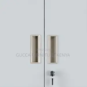 Cabinets: Dove Gray Alloy Office Storage Cabinet With Safe