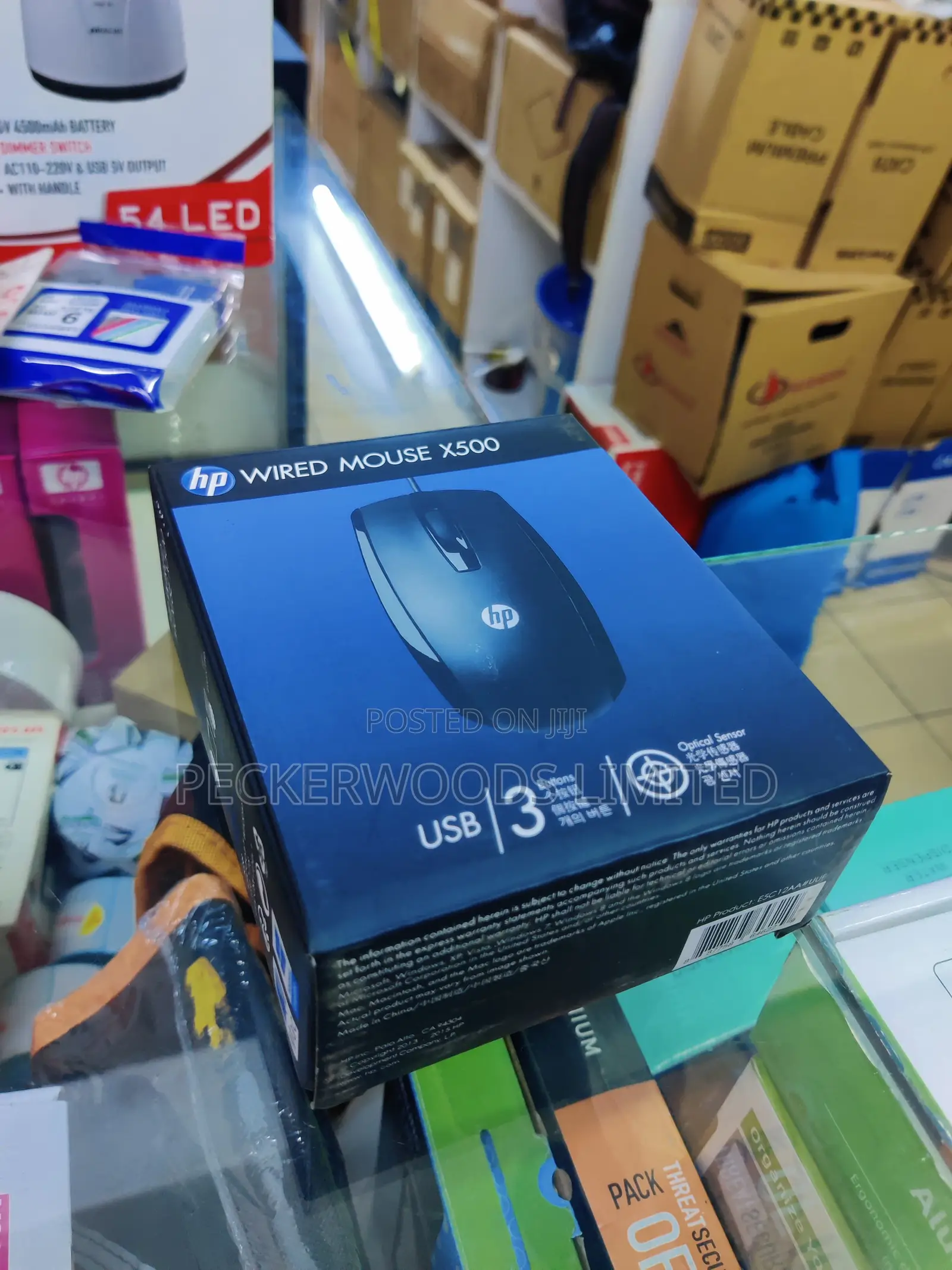 HP X500 Black Wired USB Mouse at Best Price Online