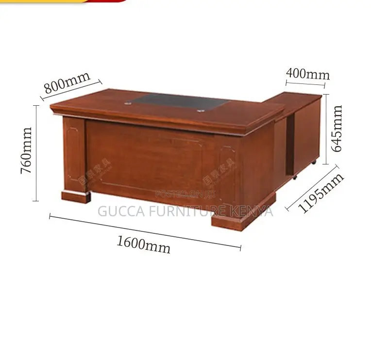 Office Tables:1600mm Executive President Writing Office Desk