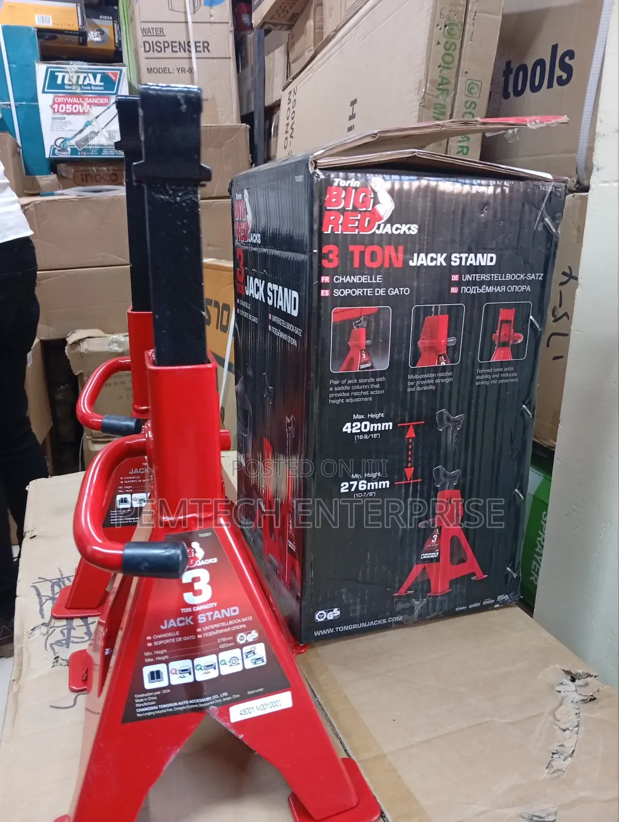 Mechanical Jackstands 3t