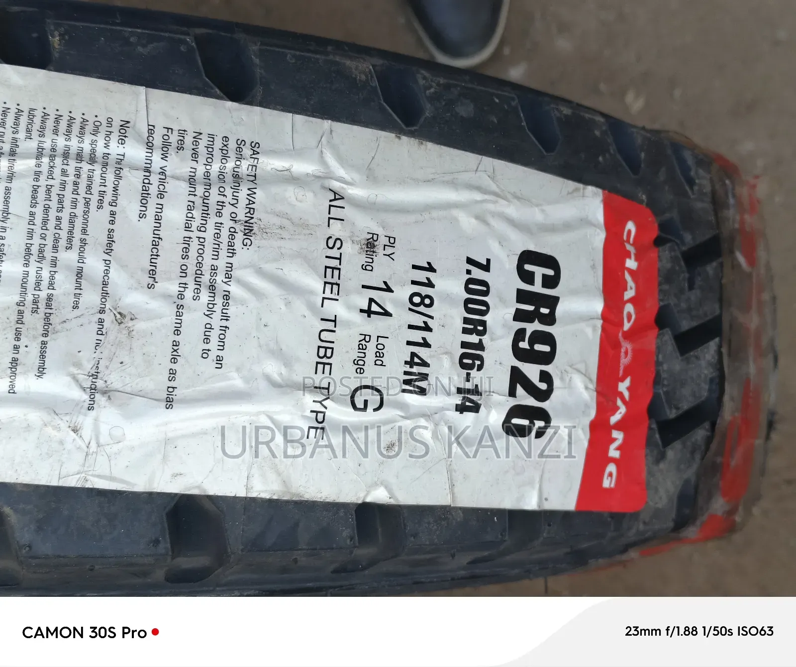 7.00r16 Tyre