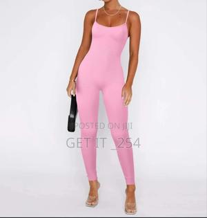 Thin Straps Jumpsuit Colours:Pink,Black - thumbnail 2