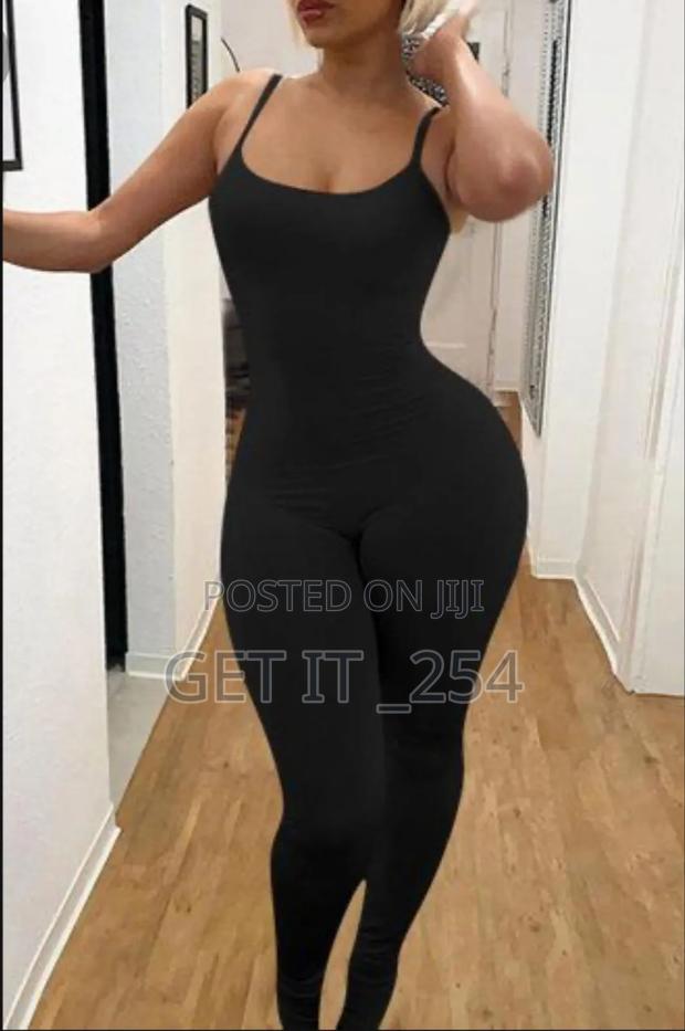 Thin Straps Jumpsuit Colours:Pink,Black - thumbnail 3