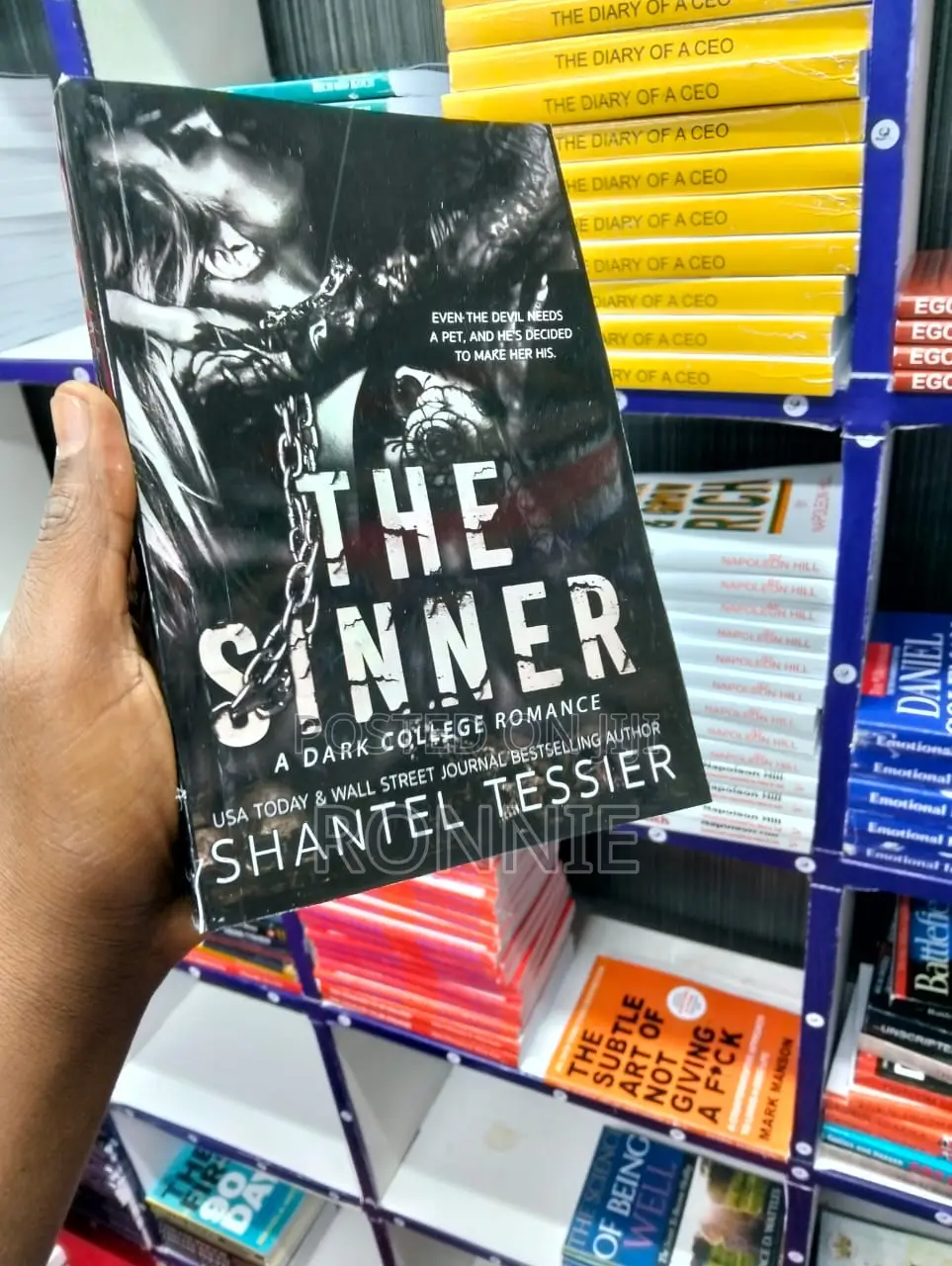 The Sinner: A Dark College Romance by Shantel Tessier