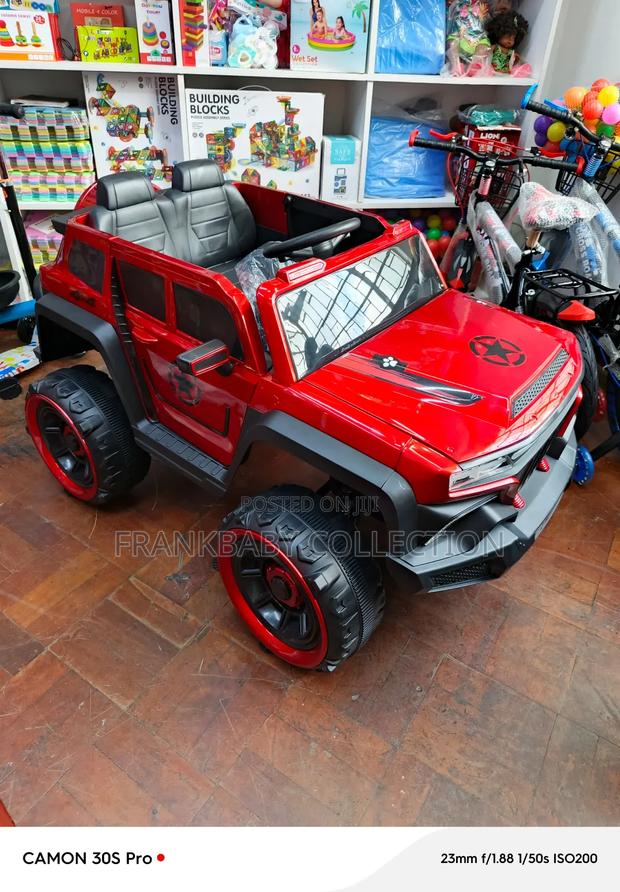 Red Luxury Design Kid's Electric Jeep Car - main view