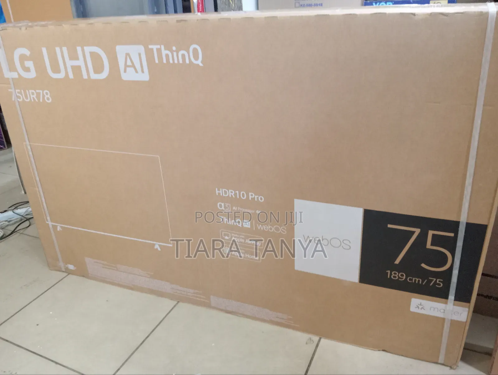 Lg 75" Smart Ur78 Uhd Ai Thin Q TV