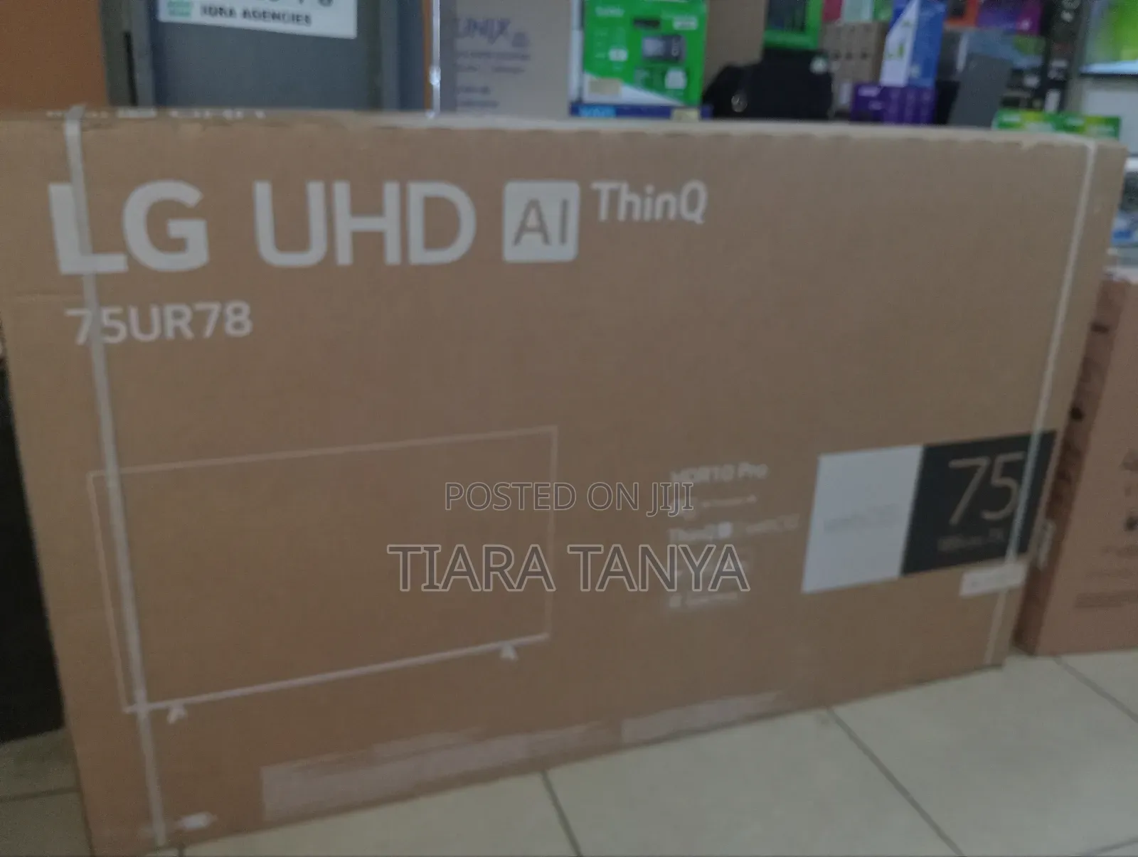 Lg 75" Smart Ur78 Uhd Ai Thin Q TV