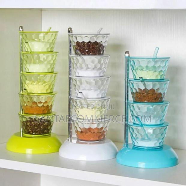 5 Layer Rotating Spice Seasoning Stand - main view