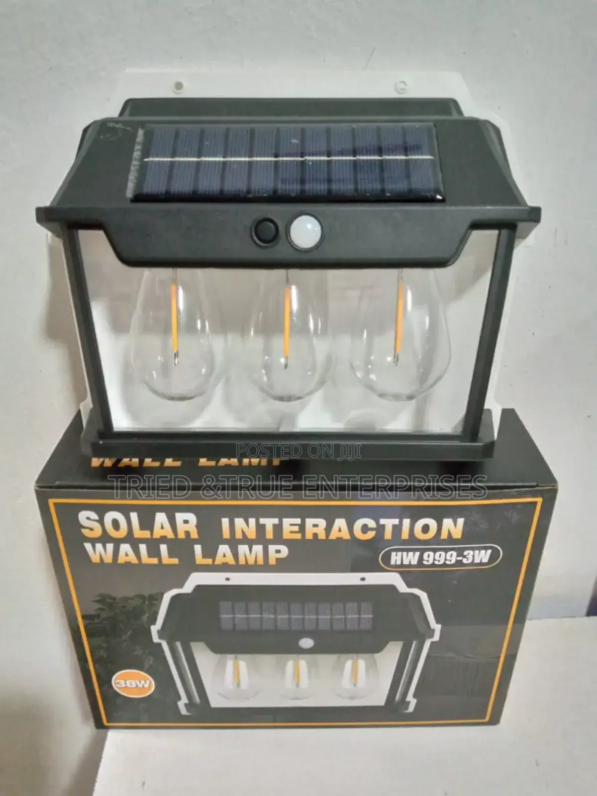 Unique LED Solar Wall Brackets Light 3 Bulbs Jb6tfd