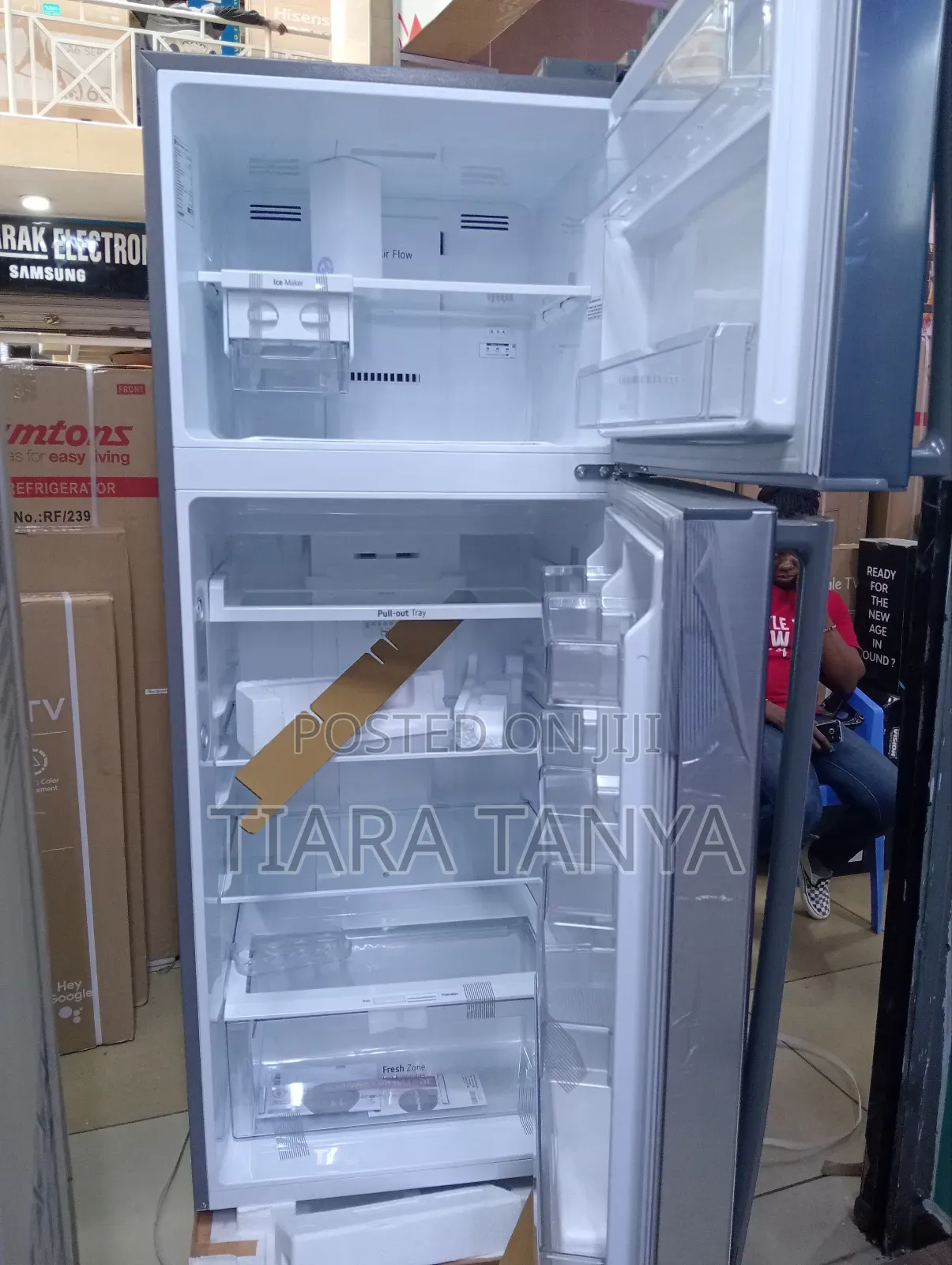 LG GL-C652HLCM Top Mount Freezer Fridge, 438 L