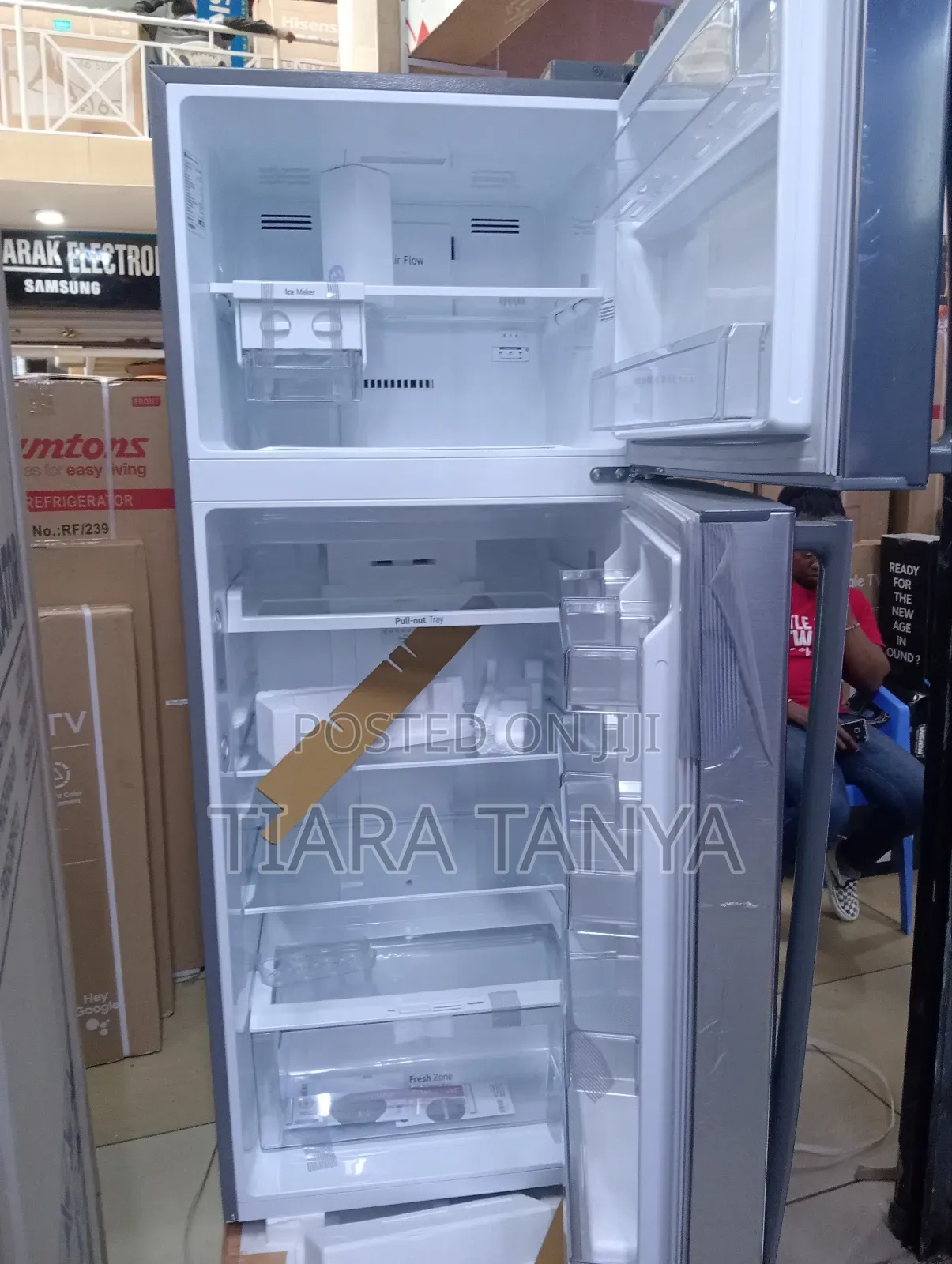 LG GL-C652HLCM Top Mount Freezer Fridge, 438 L