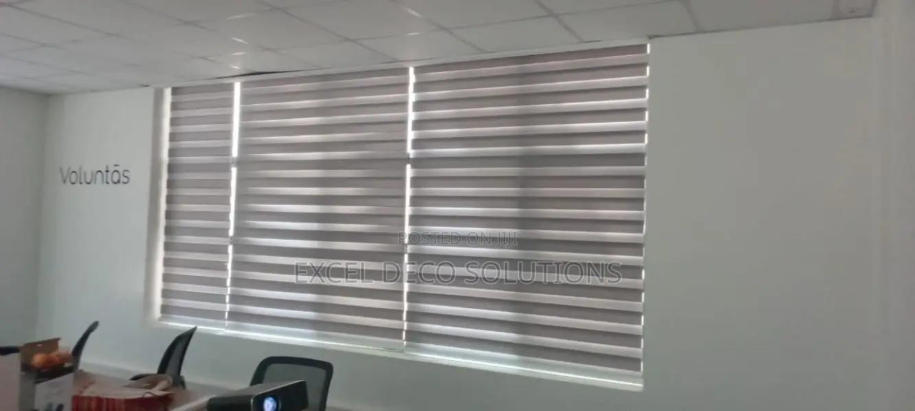 Custom Day and Night Zebra Roller Shades