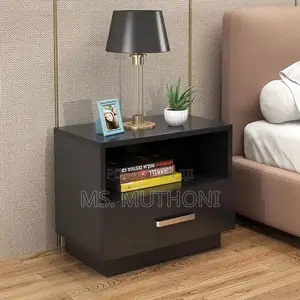 Minimalist Wooden Bedside Table With Drawer