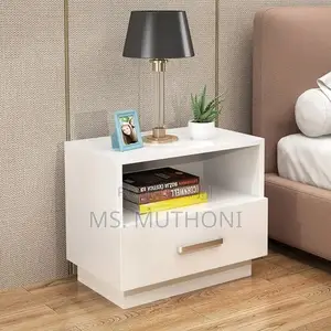 Minimalist Wooden Bedside Table With Drawer