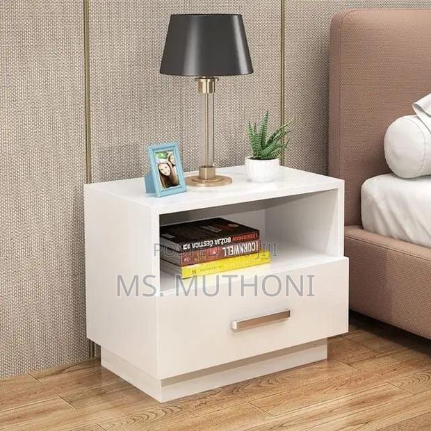 Minimalist Wooden Bedside Table With Drawer - thumbnail 4