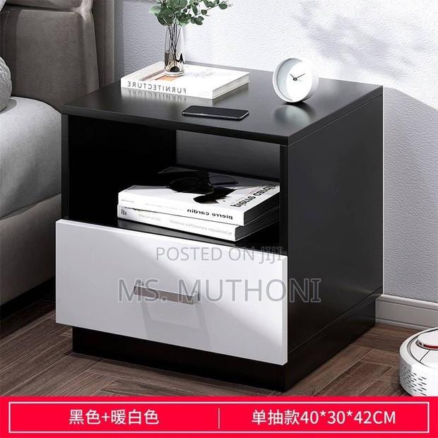 Minimalist Wooden Bedside Table With Drawer - main view
