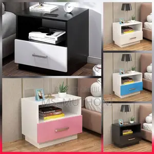 Minimalist Wooden Bedside Table With Drawer