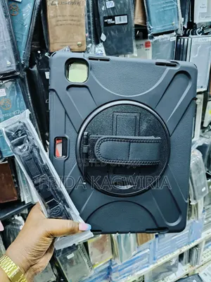 iPad Pro 13 2024 Rugged Shockproof Back Cover With Stand