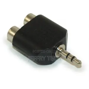 RCA Audio Splitter Adapter (3.5mm Male Stereo TRS To 2 RCA F