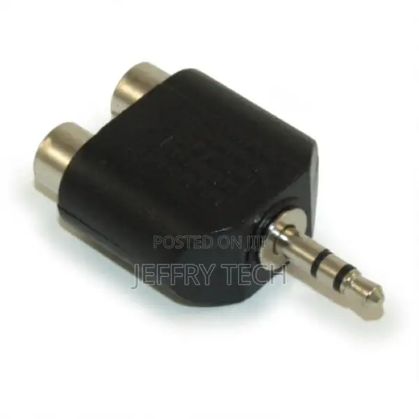 RCA Audio Splitter Adapter (3.5mm Male Stereo TRS To 2 RCA F