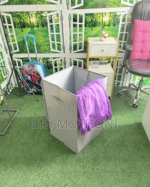 Cotton Laundry Basket With Cover