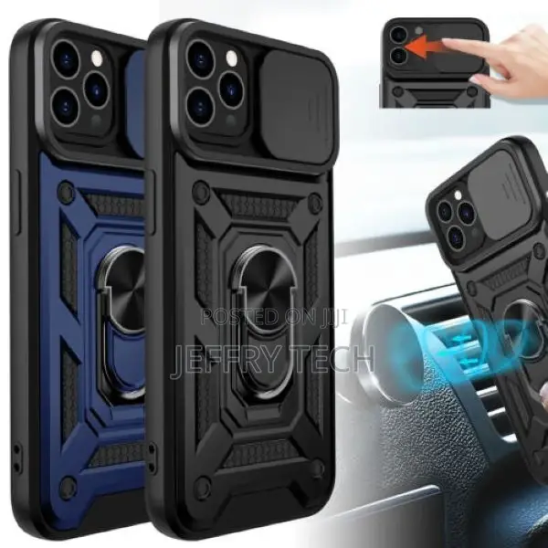 iPhone 14/15 Series Hard Case Slide Camera Lens Protective R